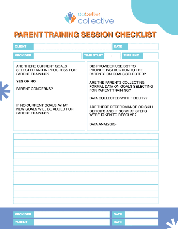 PARENT TRAINING SESSION CHECKLIST-thumbnail PARENT TRAINING SESSION CHECKLIST-thumbnail